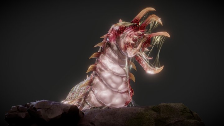 Plague Worm 3D Model