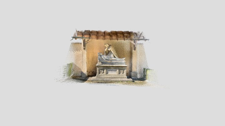 Statue St Oswald Church Zug 3D Model