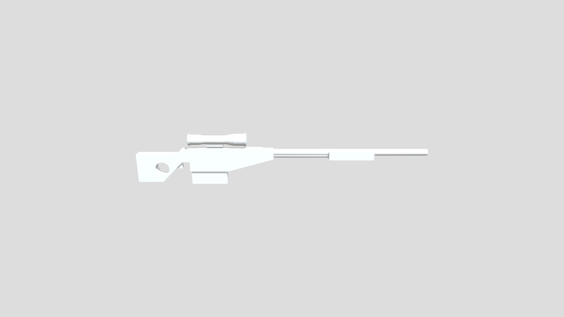 Low Poly Sniper Rifle (read description) - Download Free 3D model by ...