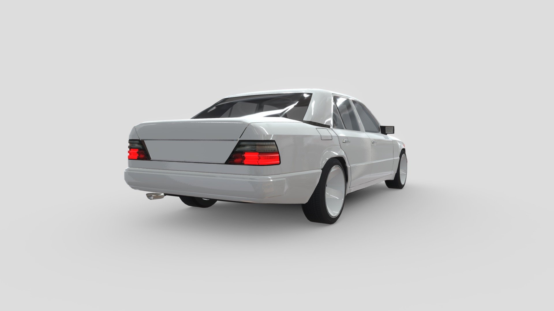 Mercedes Benz w124 - 3D model by BrushWork (@BrushWork) [4bcc2a5]