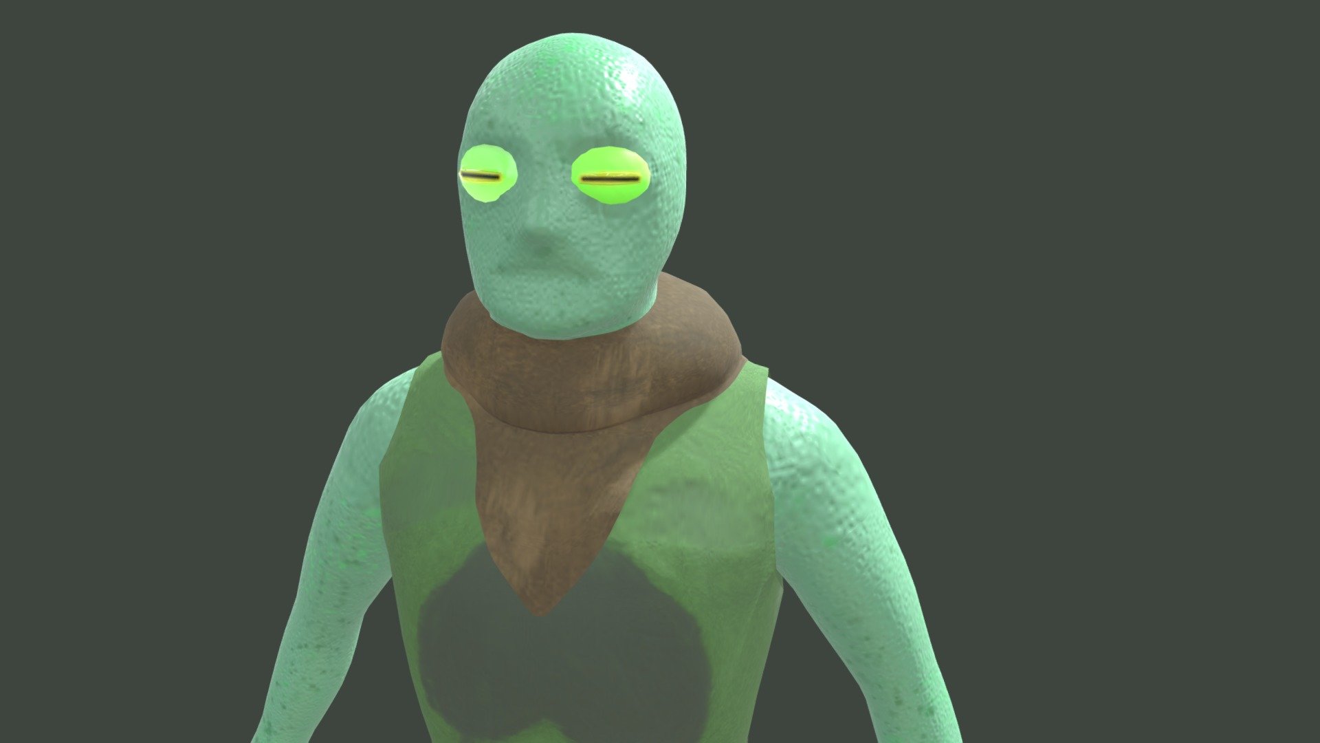 Frog Man - Assignment 2 Character Design - 3D model by Amber Lloyd ...