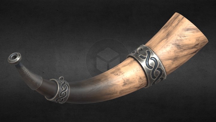 Viking Horn 3D Model