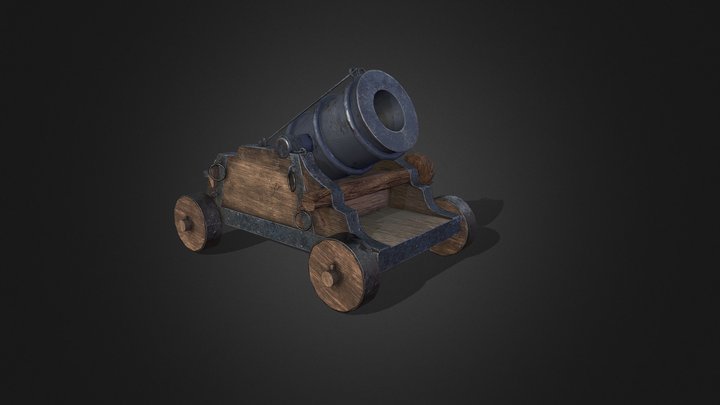 Old Mortar Low Poly 3D Model