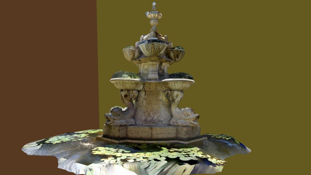 Fountain at the Huntington Library