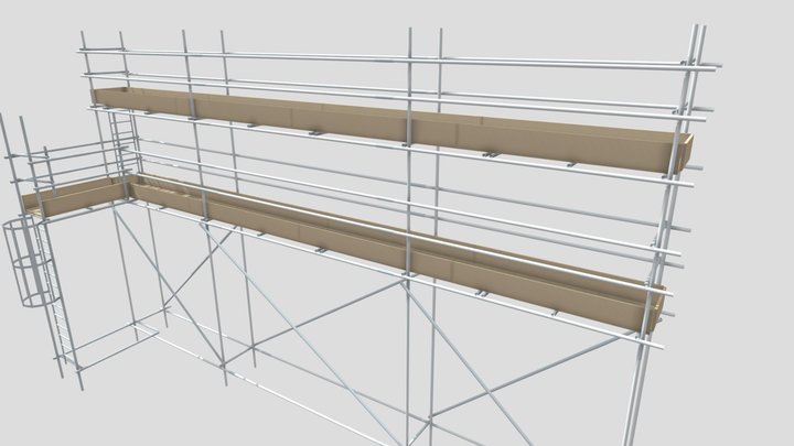 Andaimes Tubo Roll Heineken Passos - MG. 3D Model