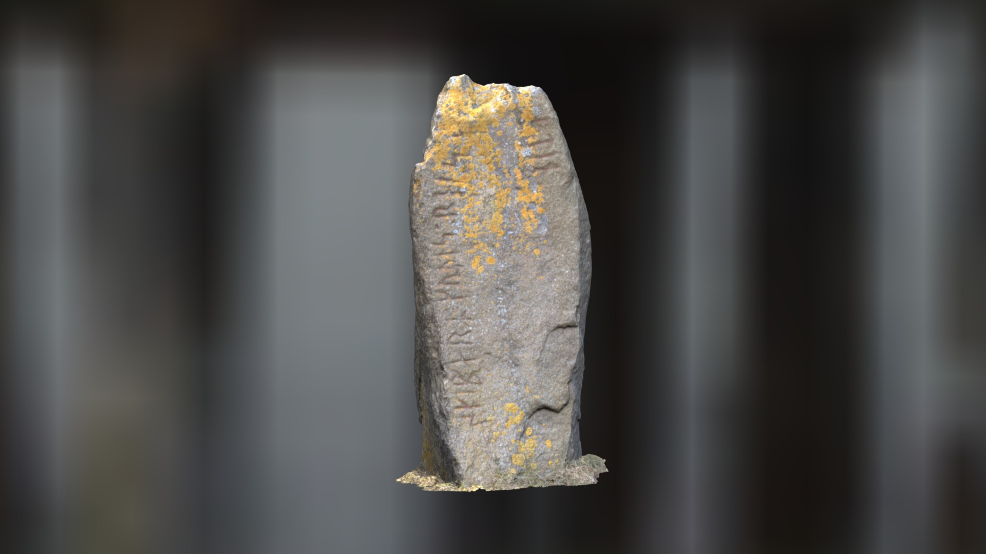 3D model Sturkö rune stone - This is a 3D model of the Sturkö rune stone. The 3D model is about a close-up of a stone.