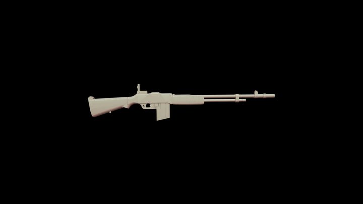 Browning M1918 3D Model