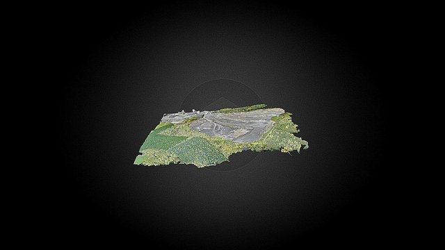 Stone Quarry 3D Map 3D Model