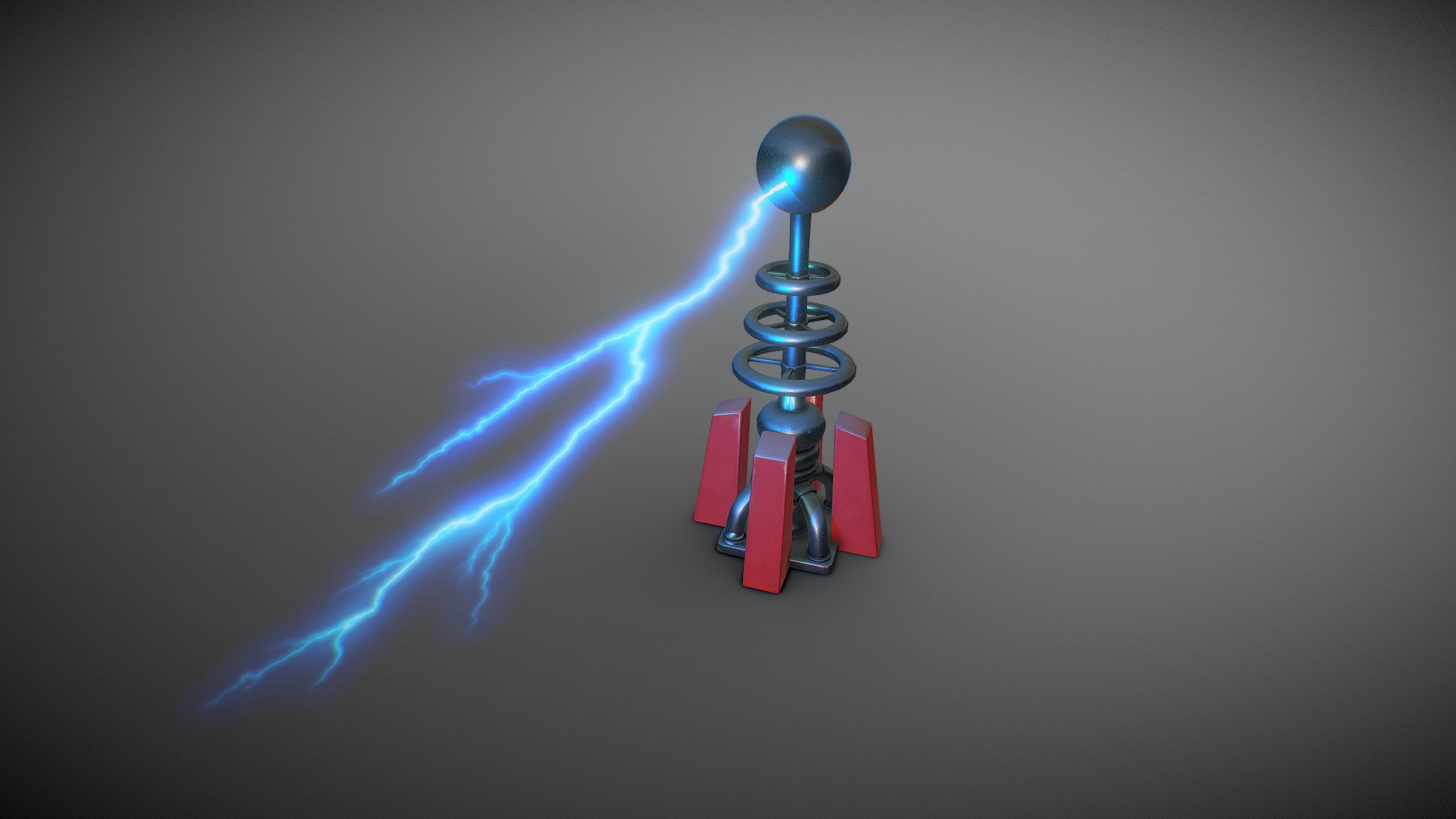 Red Alert Tesla Coil - 3D model by Ashley Aslett (@AshleyAslett) [4bd324a]