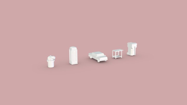 5 objects rework 3D Model