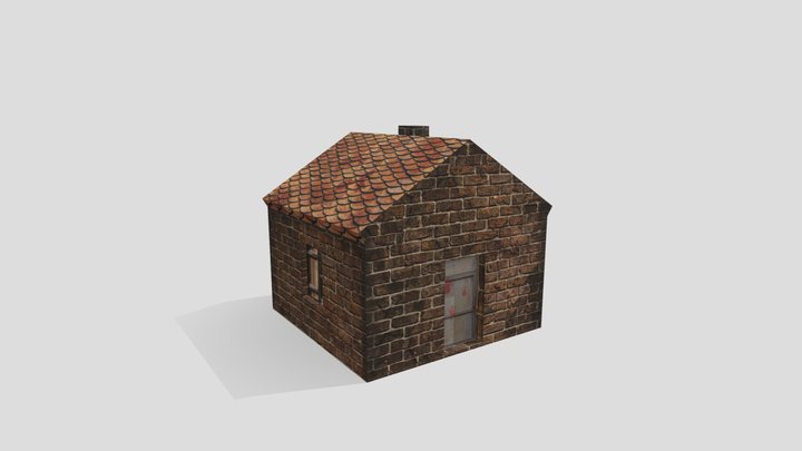 Basic House Photoshop 3D Model