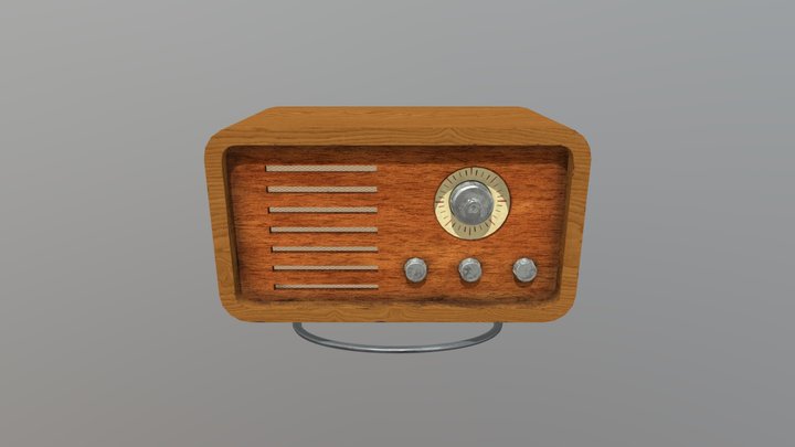 Vintage-radio 3D models - Sketchfab