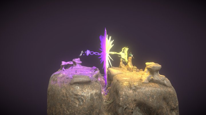 Cube world (Desolate) 3D Model
