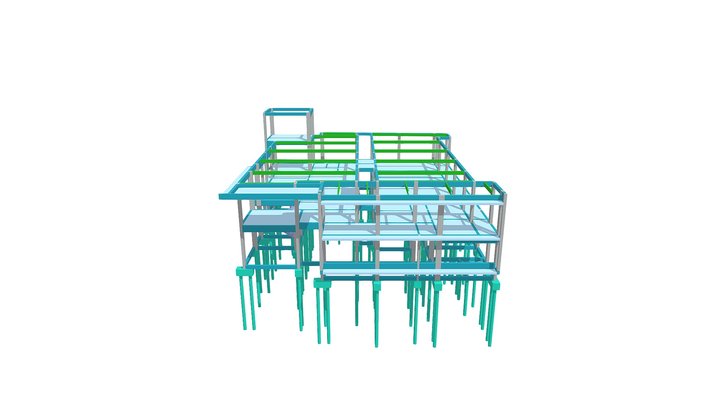 Estrutura 3D - Coworking - R1 3D Model