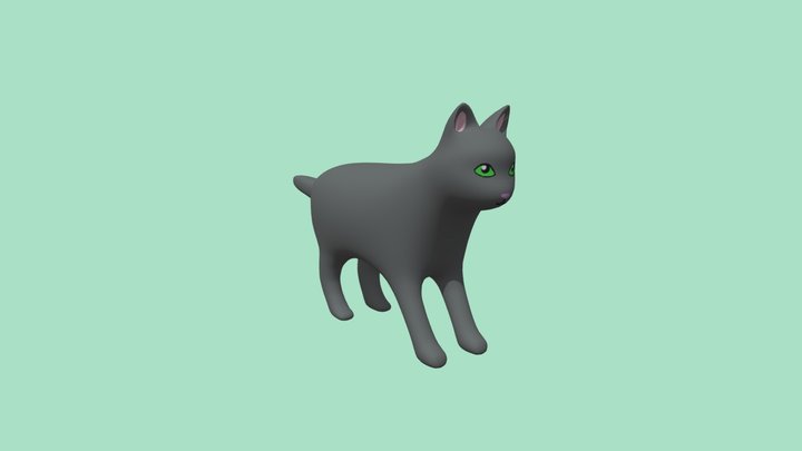 Simple Kitty 3D Model