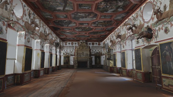 Schloss Weikersheim, Rittersaal, 1M 8x8k, (2020) 3D Model