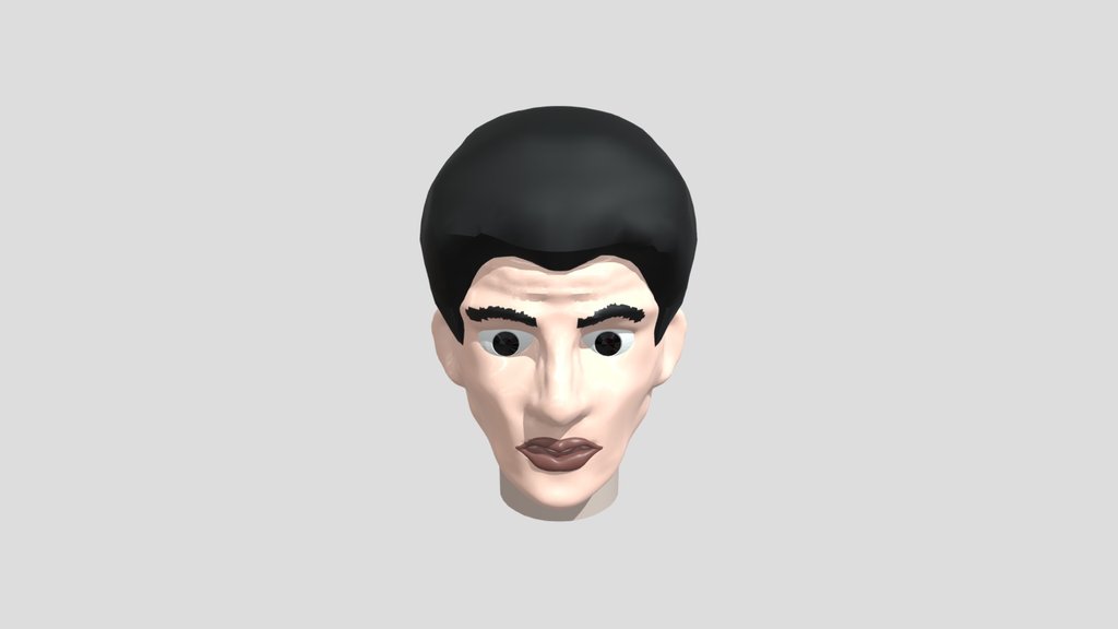 Ramesh: The Stylized Young Man Cartoon Male Bust