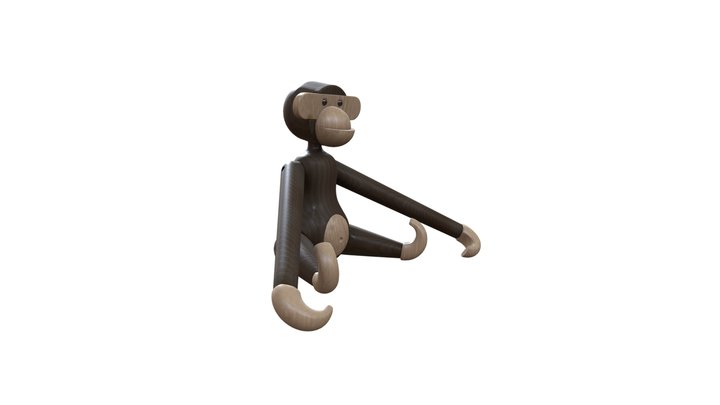 Kay Bojesen - Wooden Monkey 3D Model