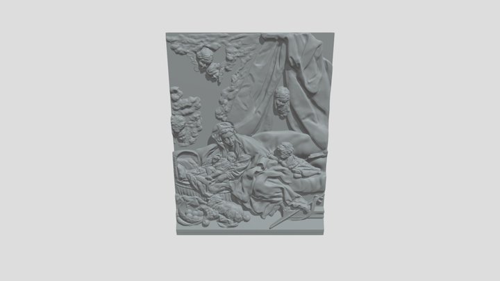 Mary and baby 3D Model