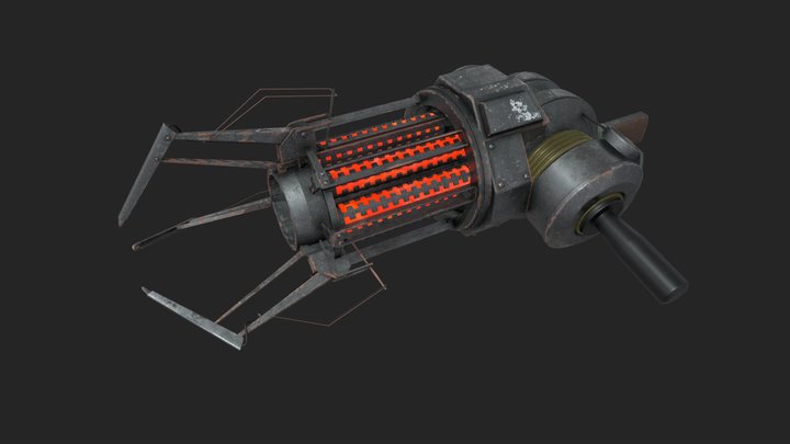 Half-Life Gravity Gun 3D Model