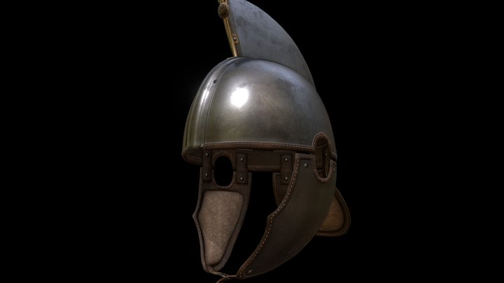Roman Helmet Late Empire #1 3D Model