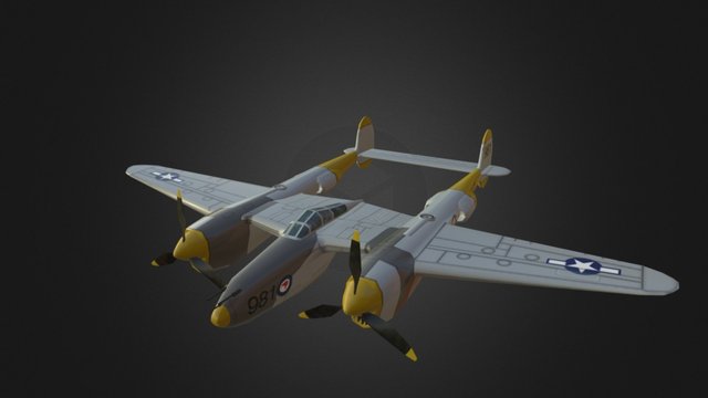 P-38 3D Model