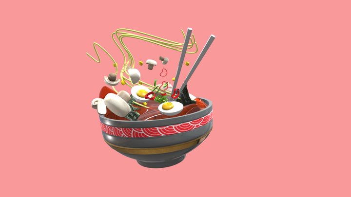 Ramen 3D Model