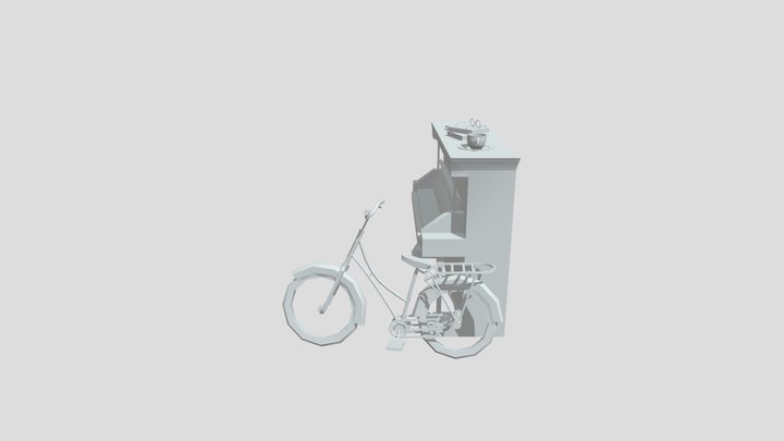 5 Modeled Props - Grandma's house 3D Model
