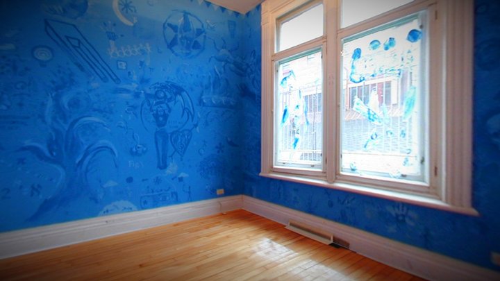 Montreal Blue Front Room 3D Model