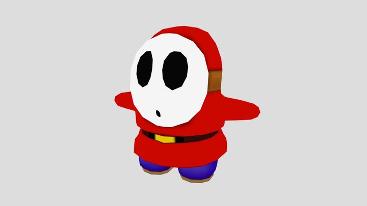 Mario Super Sluggers - Shy Guy – Free 3D Model STL