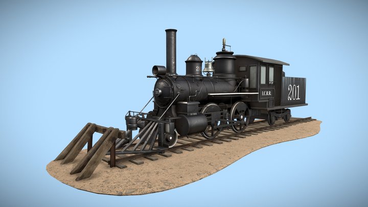 Locomotive 201 3D Model