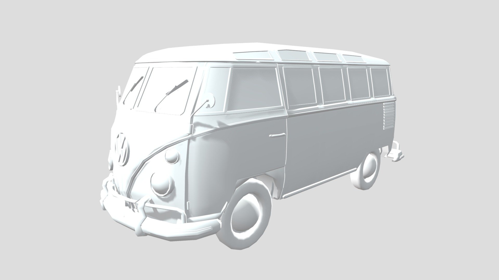 Volkswagen Samba T1 Bus 3D Model Low-poly - Buy Royalty Free 3D model by  Ainaritxu14 (@ainaritxu14) [4be7a26]