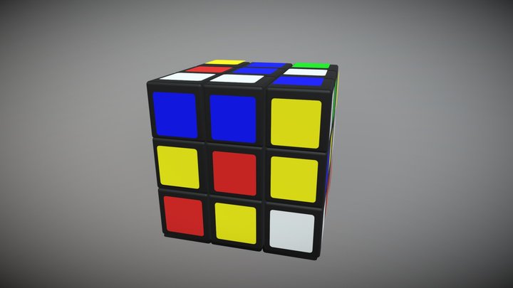 Rubix Cube 3D Model