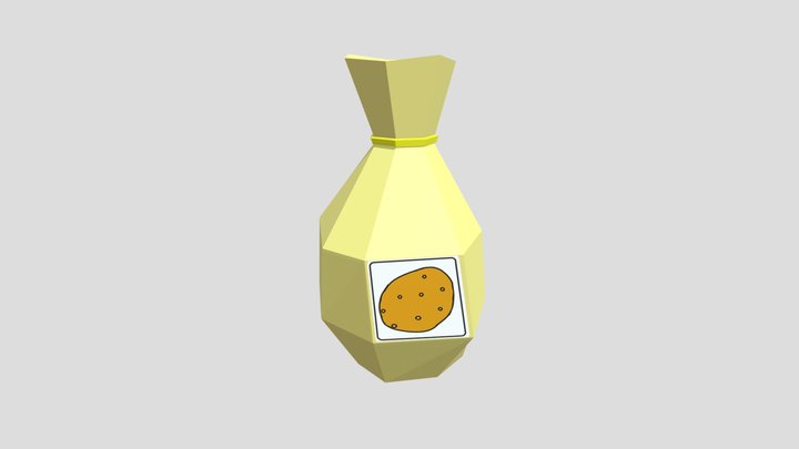 Seed Bag Potato 3D Model