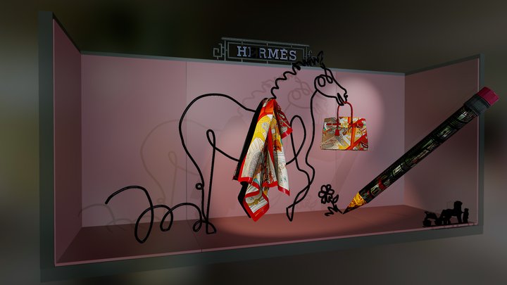 Hermes window display (escaparate) – Modelo 3D gratuito STL