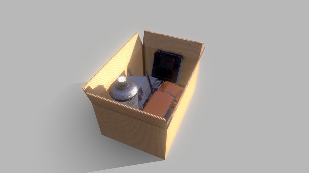 Cardboard Box And Stuff
