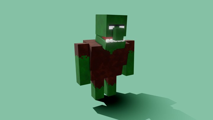 Giant Zombie Villager 3D Model