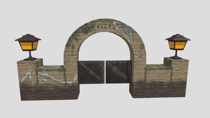 Gate Completed 3D Model