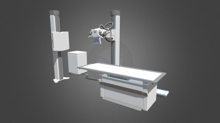 Stationary X-Ray for 2 workstations 3D Model