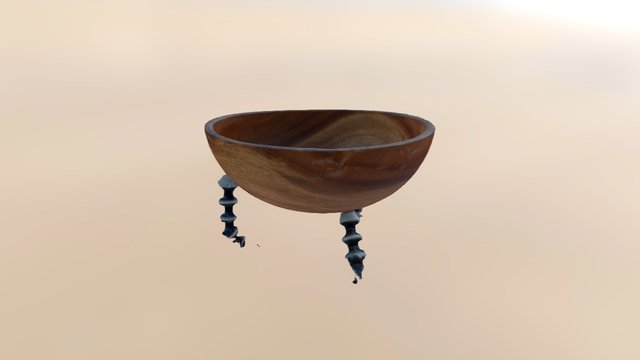 Wooden Bowl 3D Model