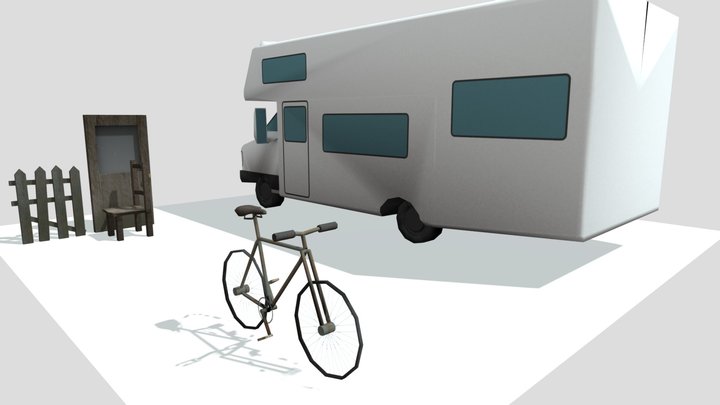 DAE 5 Finished Props - Eco House 3D Model