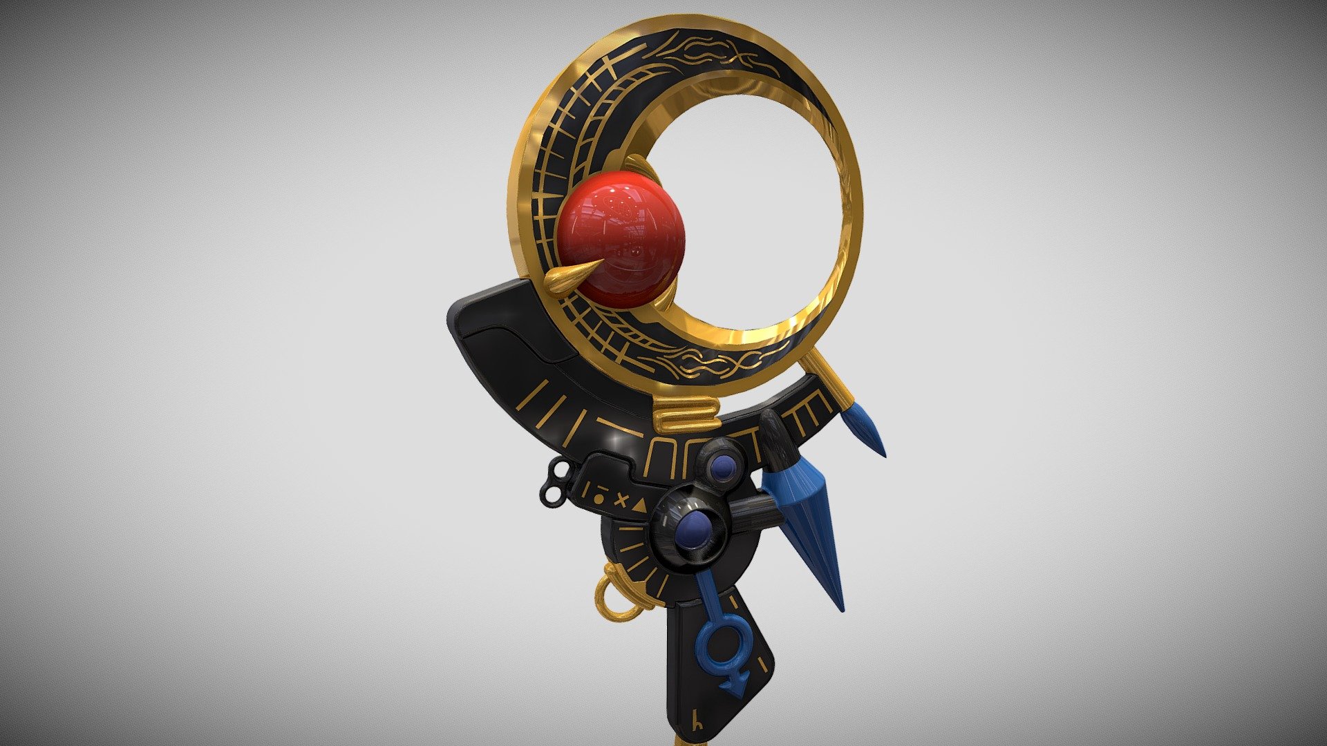 Power Rangers Rita Repulsa Staff Replica - 3D model by MazerStudio