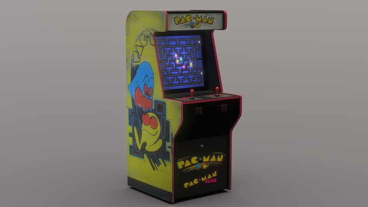 Pacman Arcade 3D Model