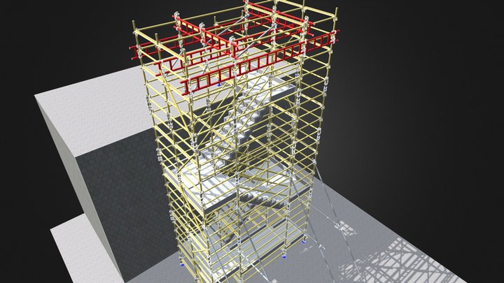 7.2m Craneable Stretcher 3D Model