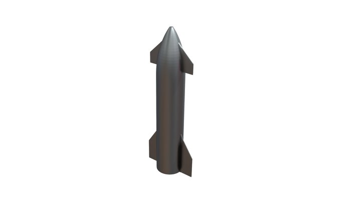 startship - lowpoly 3D Model