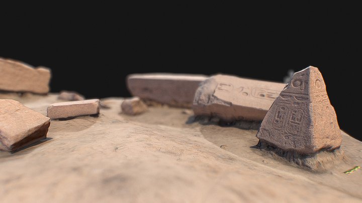 Ramesses II (Broken obelisk) 3D Model