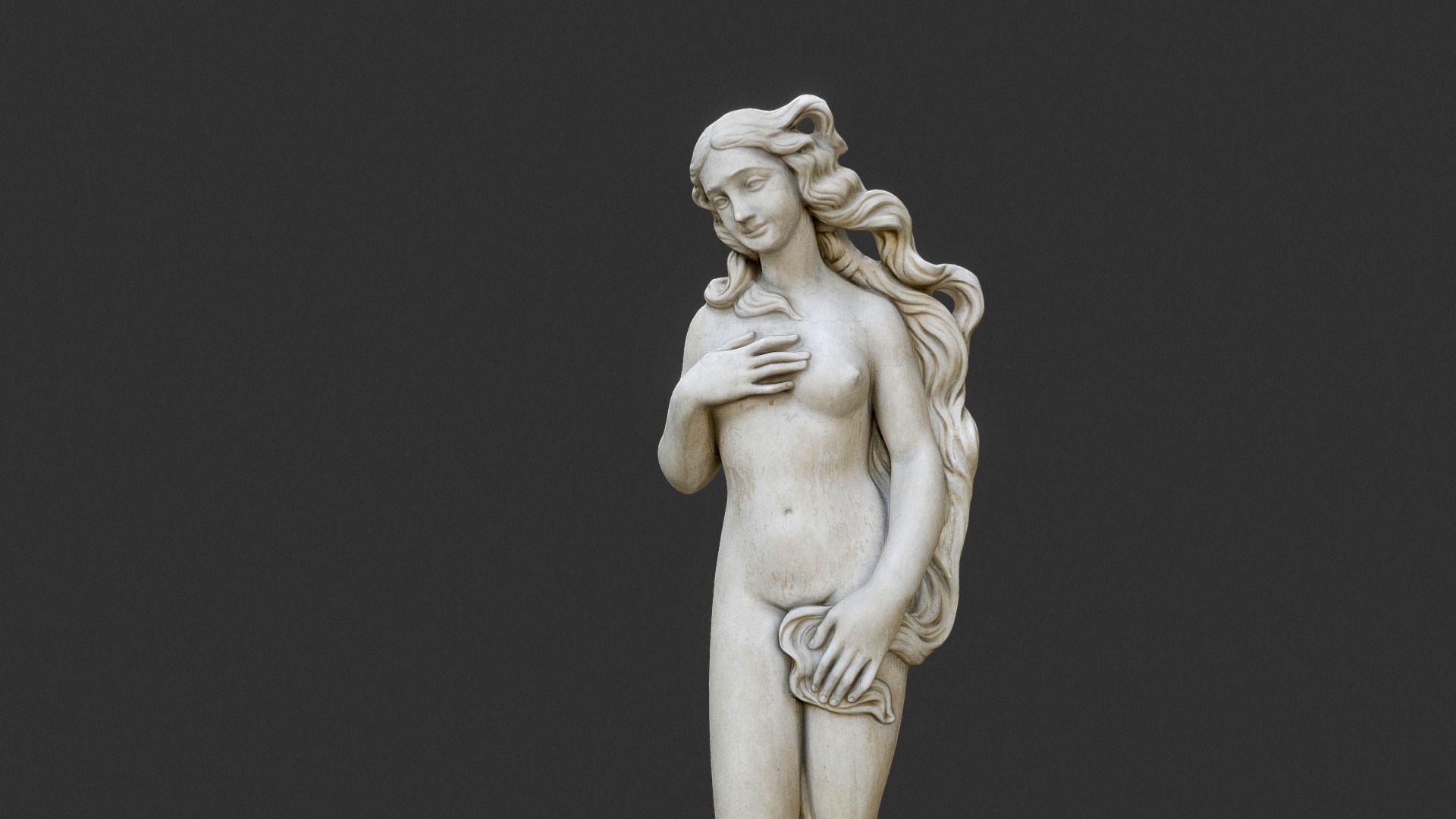 3D model The Birth of Venus - This is a 3D model of the The Birth of Venus. The 3D model is about a statue of a person.