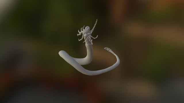 Naga in action 3D Model