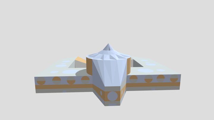staydem and shopping center bulding 3D Model