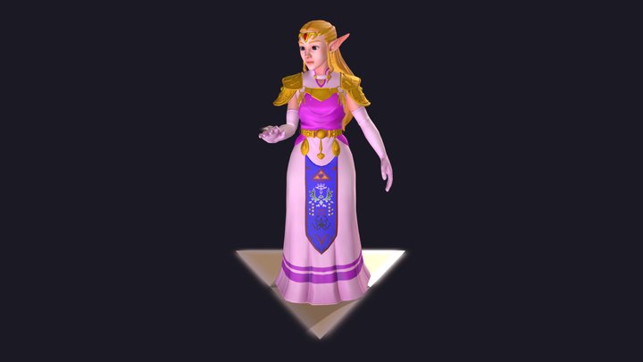 Princess Zelda 3D Model